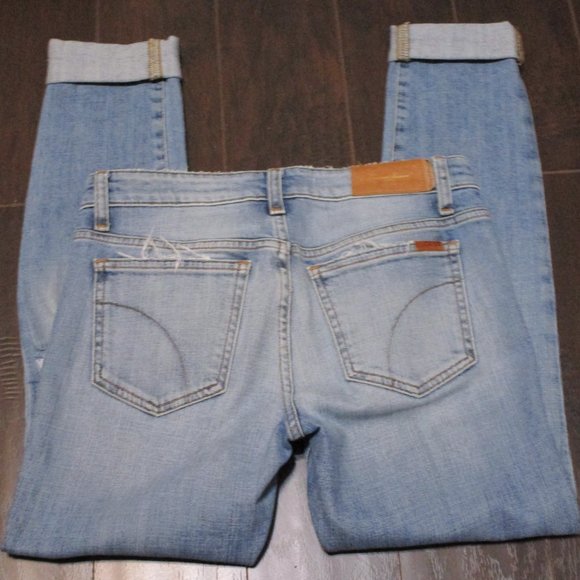 Joe's Skinny Ankle Destructed Jeans in Cooper Sz 26 EUC - Picture 6 of 9